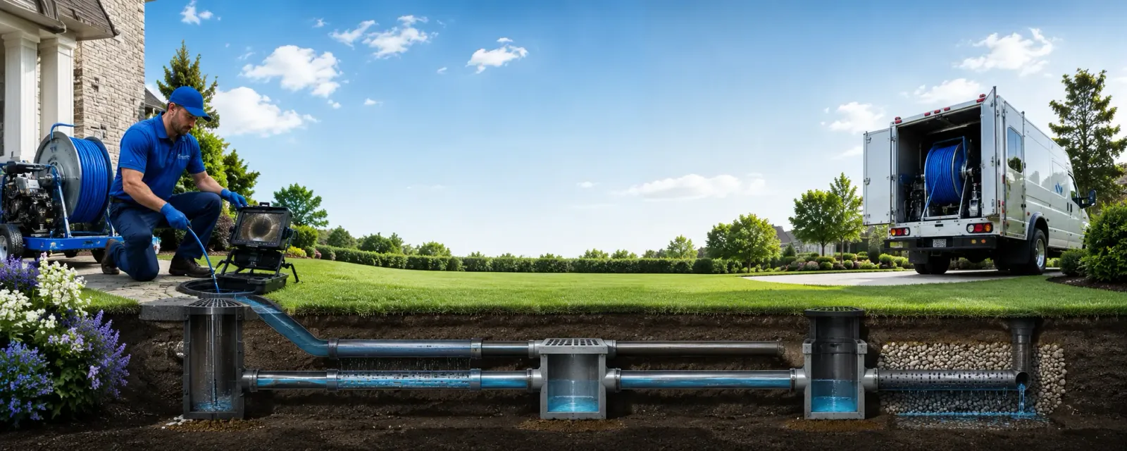 Outdoor drain cleaning information for Dougherty, IA